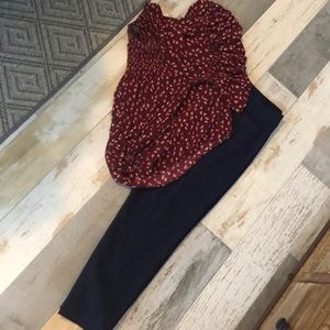 Ann Taylor Loft Julie Skinny Navy pants